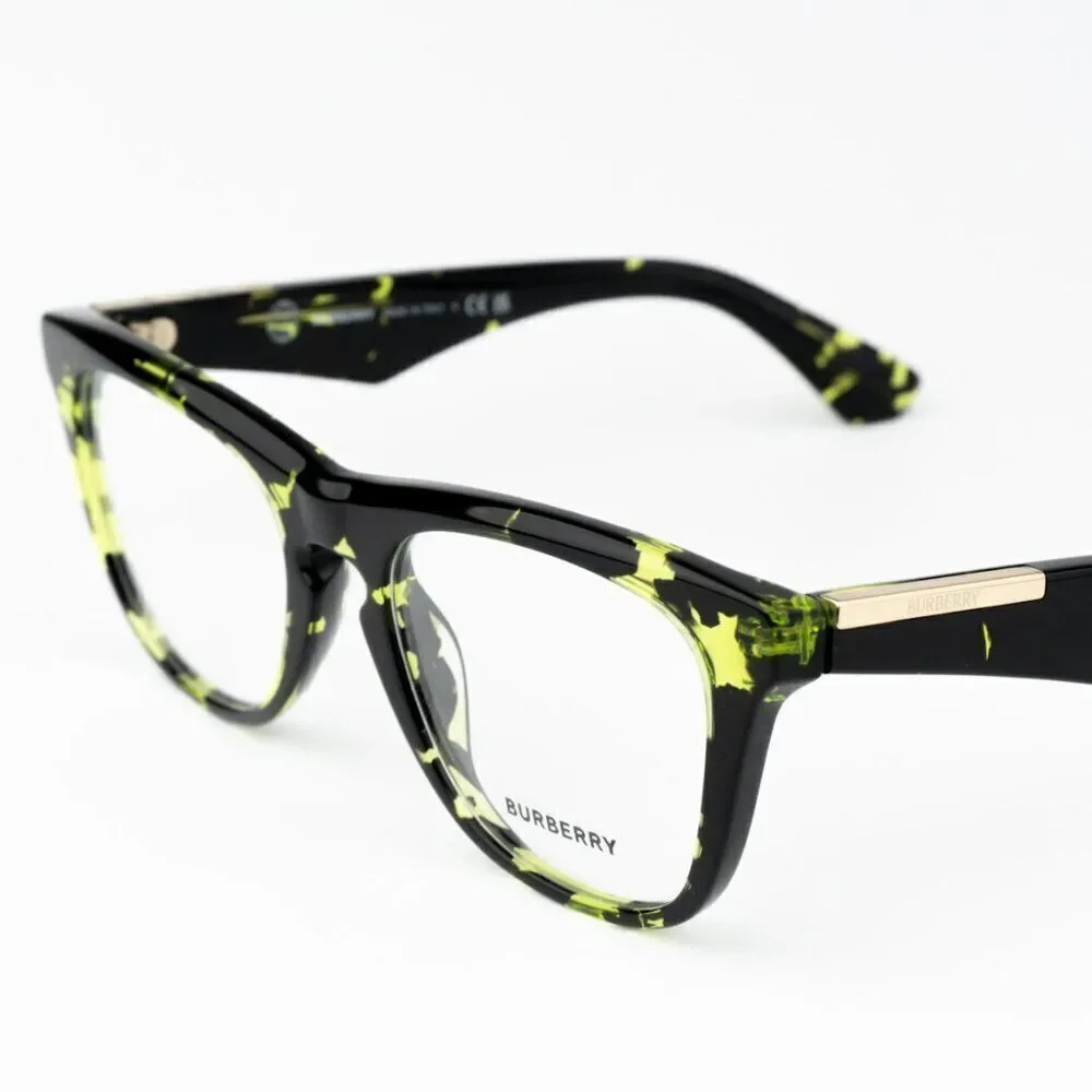 SALE! NEW Burberry BE2409 4124  Green Havana Square Unisex Eyeglasses BE 2409